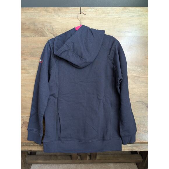 Ariat Hoodie Sweatshirt Womens M Dark Purple Flame Resistant Workwear Pullover - Picture 2 of 3